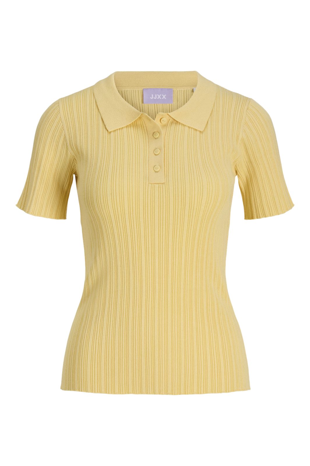 Jjxx - Jxhadley Tight Ss Polo Knit - 4916146 Sunlight