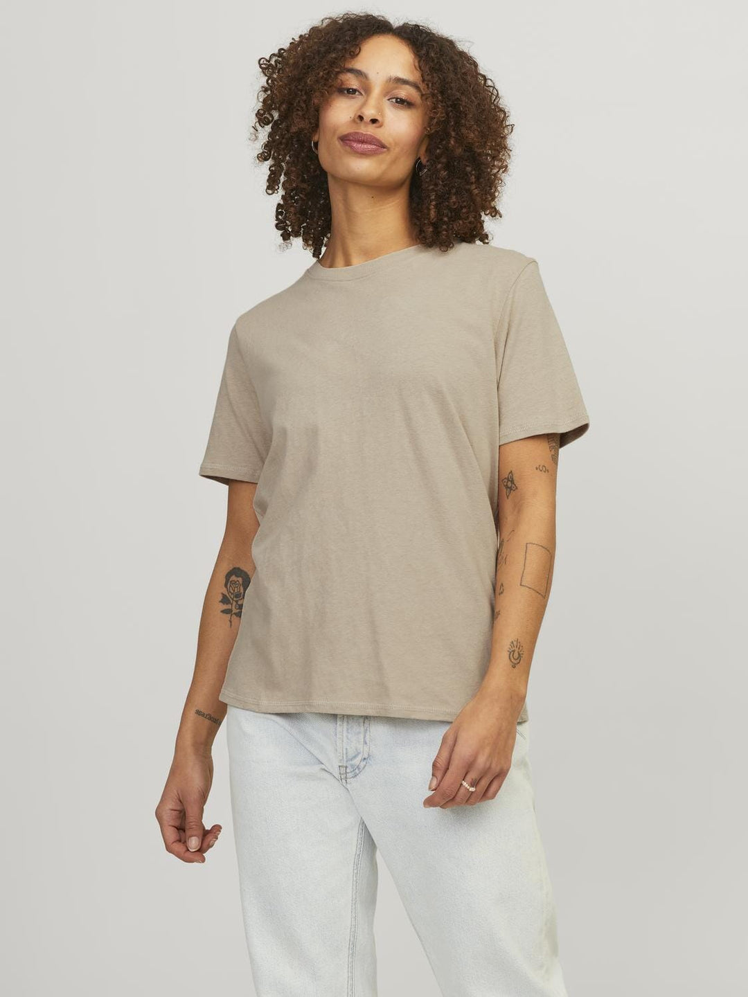 Jjxx - Jxisla Ss Reg Tee - 4501261 Feather Gray T-shirts 