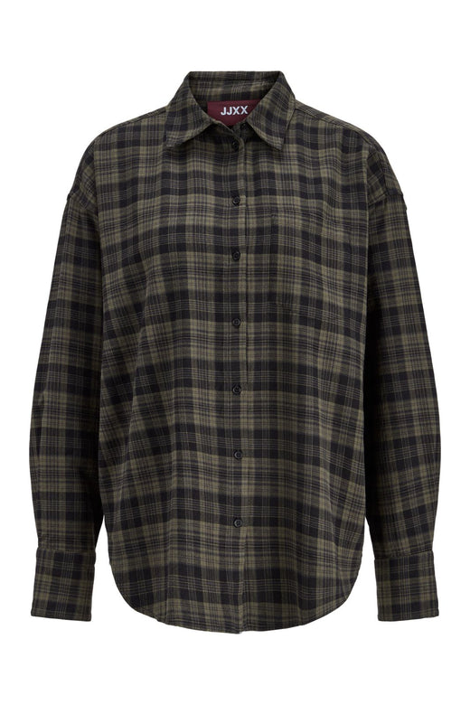 Jjxx - Jxjamie Check Flannel Ls Shirt - 5230193 Black Olive Night