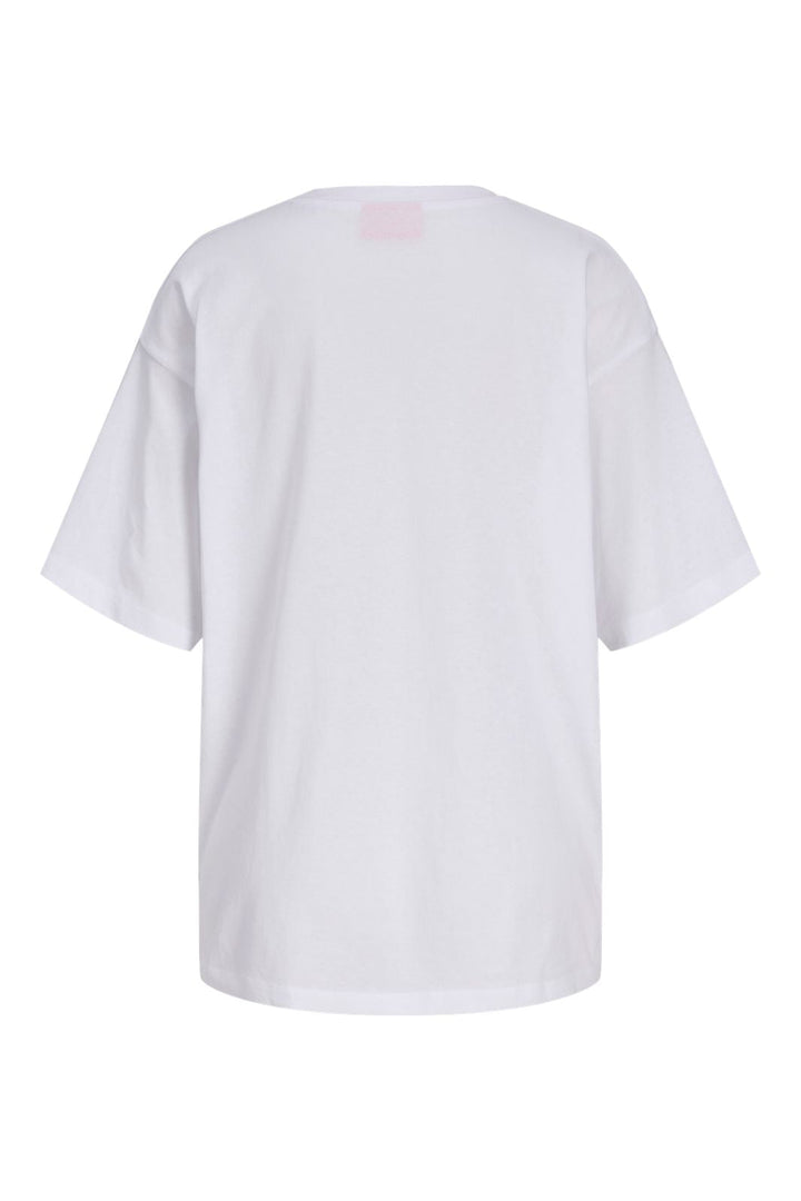 Jjxx - Jxmillow Loose Ss Tee Sp226 - 5008868 Bright White Strawberry