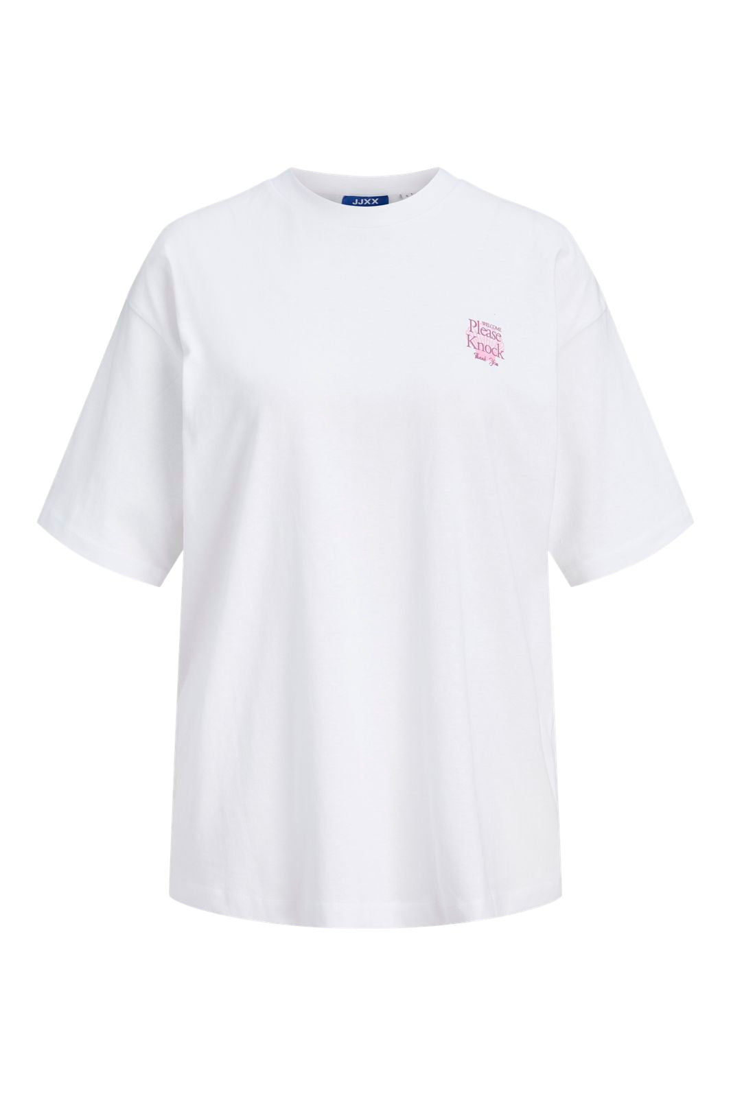 Jjxx - Jxmillow Loose Ss Tee Sp326 - 5014262 Bright White Please Knock