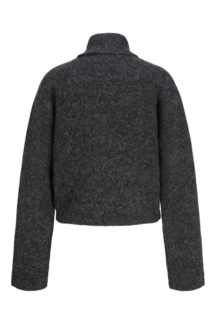 Jjxx - Jxrosanna Roll Neck Knit - 4898557 Dark Grey Melange