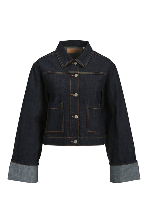 Jjxx - Jxvega Denim Jacket Fold Up R269 - 4825511 Dark Blue Denim