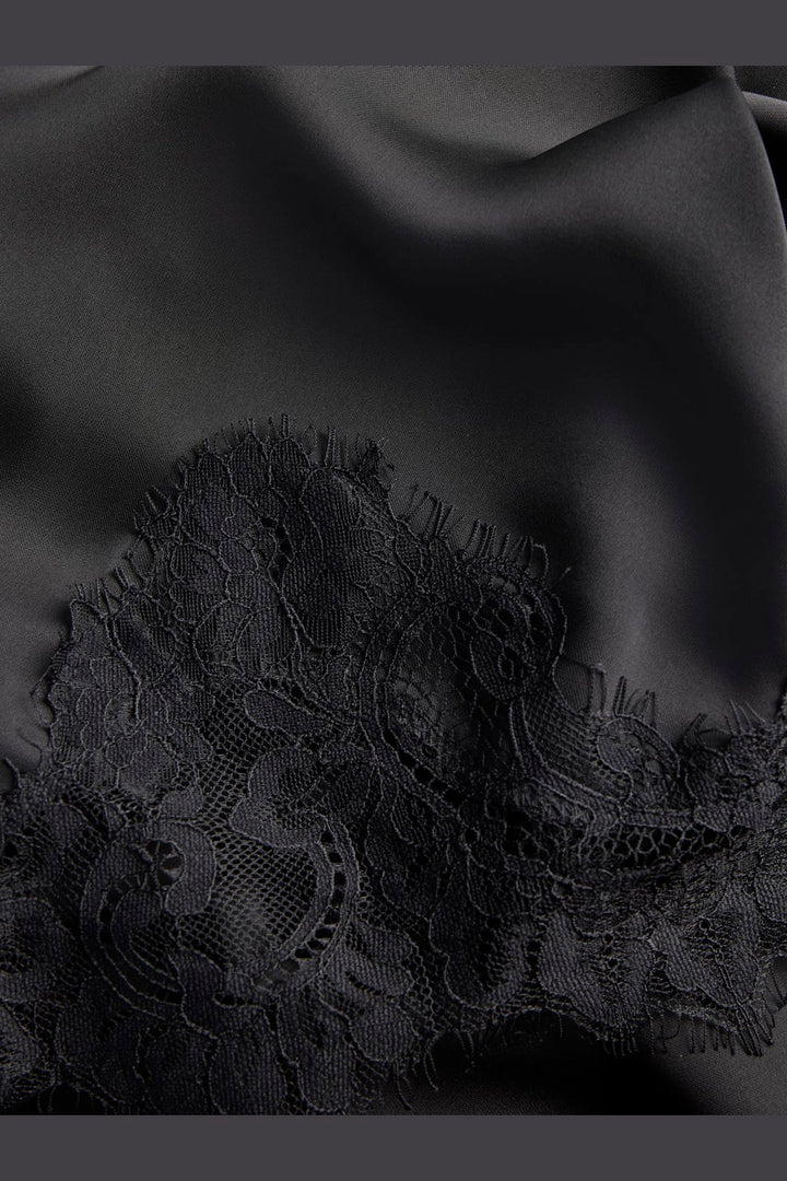 Jjxx - Jxvima Satin Asymmetric Skirt Ln - 5089448 Black