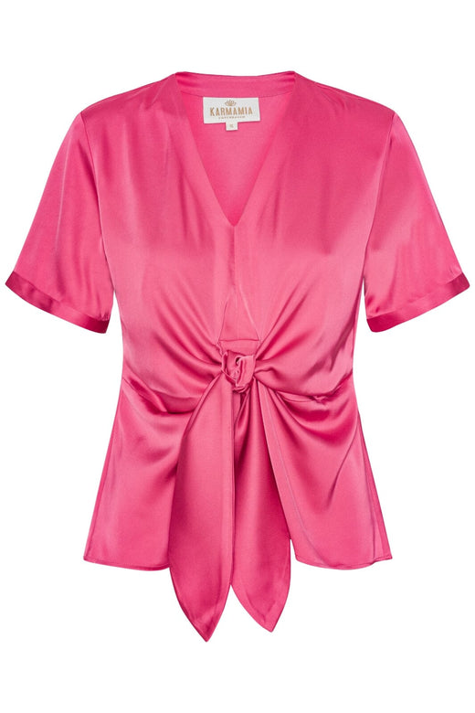 Karmamia - Blair Blouse (Short) 2182 - Semi Rich Bright Pink Bluser 