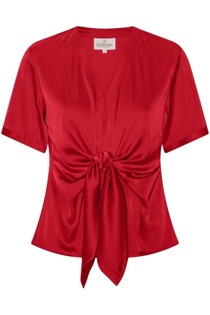 Karmamia - Blair Blouse (Short) 2298 - Semi Rich Deep Red Bluser 