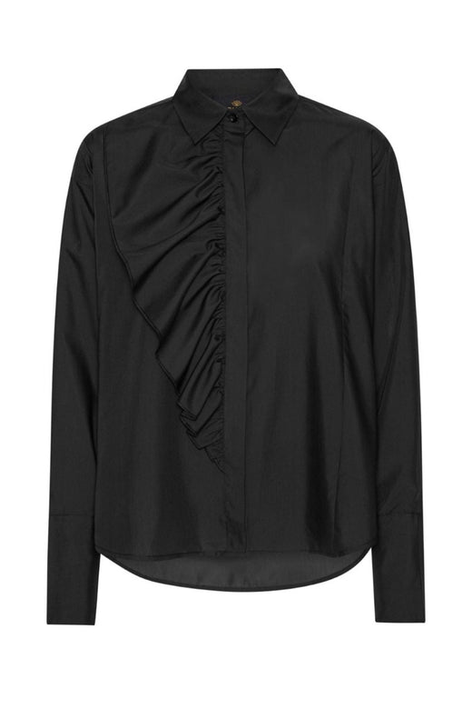 Karmamia - Drew Shirt 2215 - Black Cotton Skjorter 