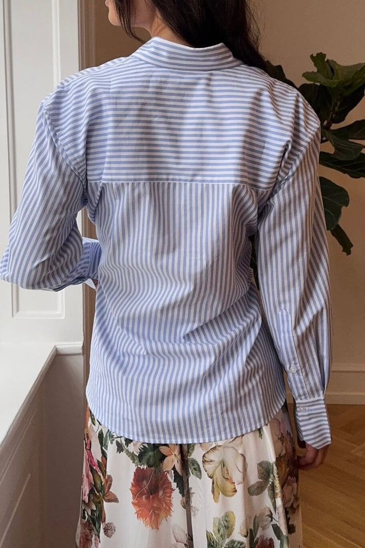 Karmamia - Edie Shirt 2100 - Sky Stripe Skjorter 