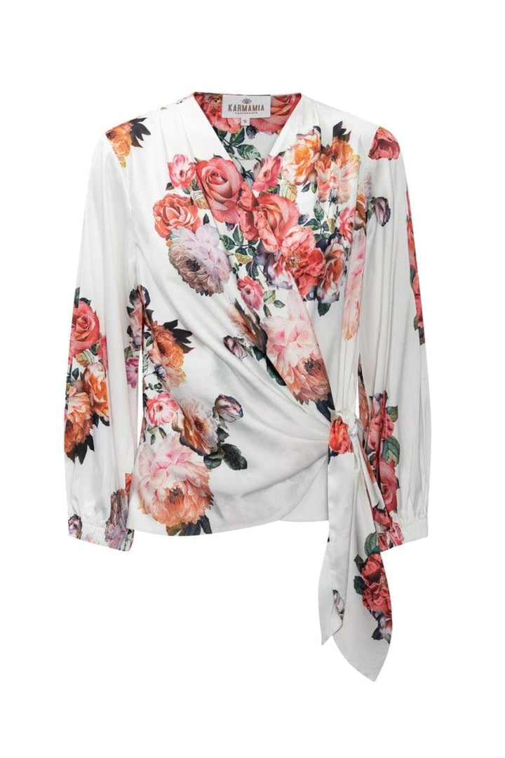 Karmamia - Elena Blouse 2366 - Fiori Blanc