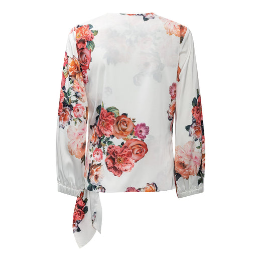 Karmamia - Elena Blouse 2366 - Fiori Blanc Bluser 