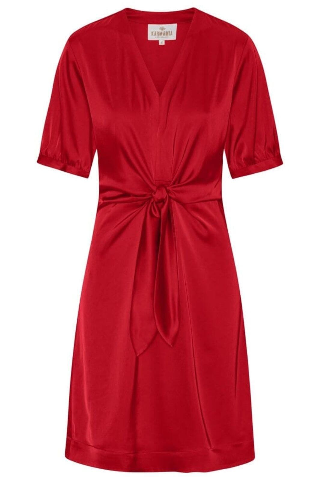 Karmamia - Faye Dress (Short) 2300 - Semi Rich Deep Red Kjoler 