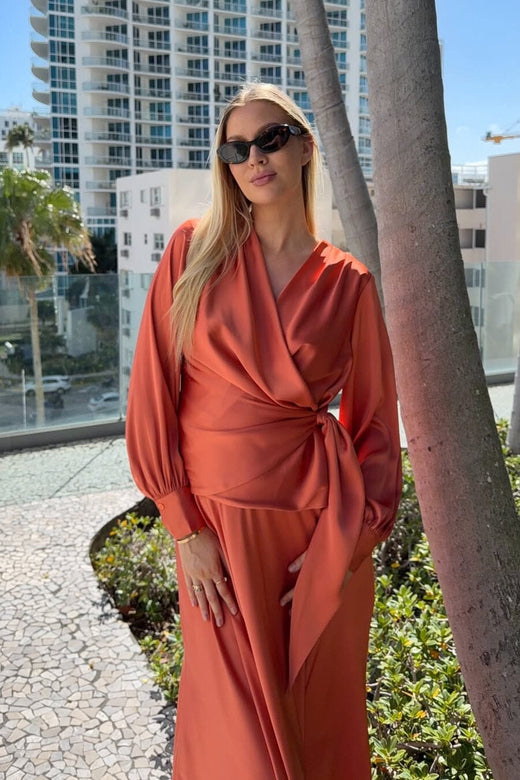 Karmamia - Ines Blouse 2367 - Semi Rich Sunset Bluser 