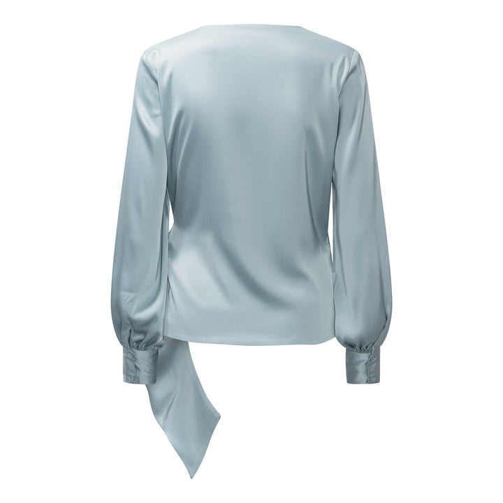 Karmamia - Ines Blouse 2375 - Semi Rich Sky Blue Bluser 