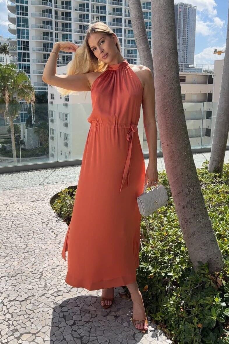 Karmamia - Layla Dress 2363 - Semi Rich Sunset Kjoler 