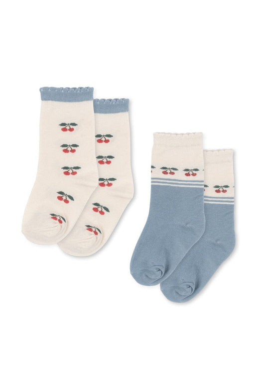 Konges Sløjd - 2 Pack Cherry Socks Ks103310 - Cherry Mix Strømper 