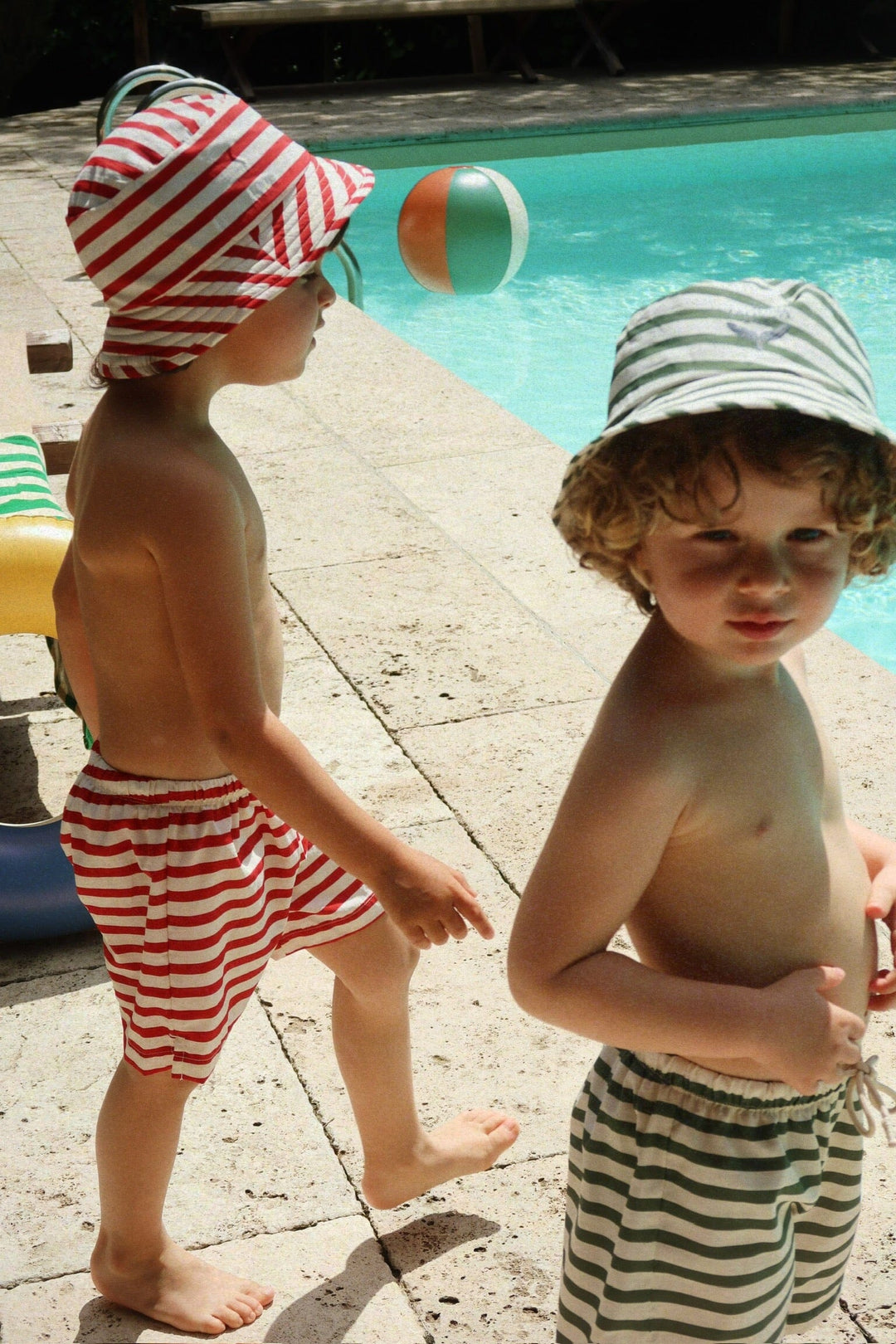 Konges Sløjd - Asnou Bucket Hat Grs Ks104637 - Stripe Verti Hatte 