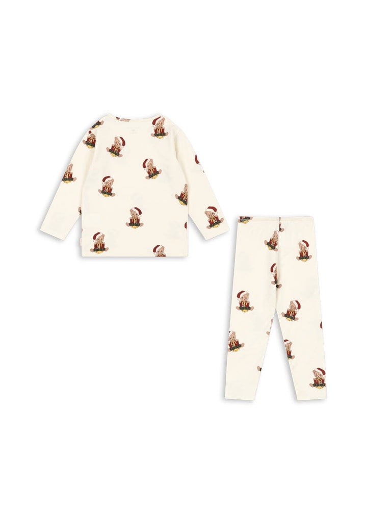 Konges Sløjd - Basic Blouse/pants Set Gots Ks106378 - Teddy Bear