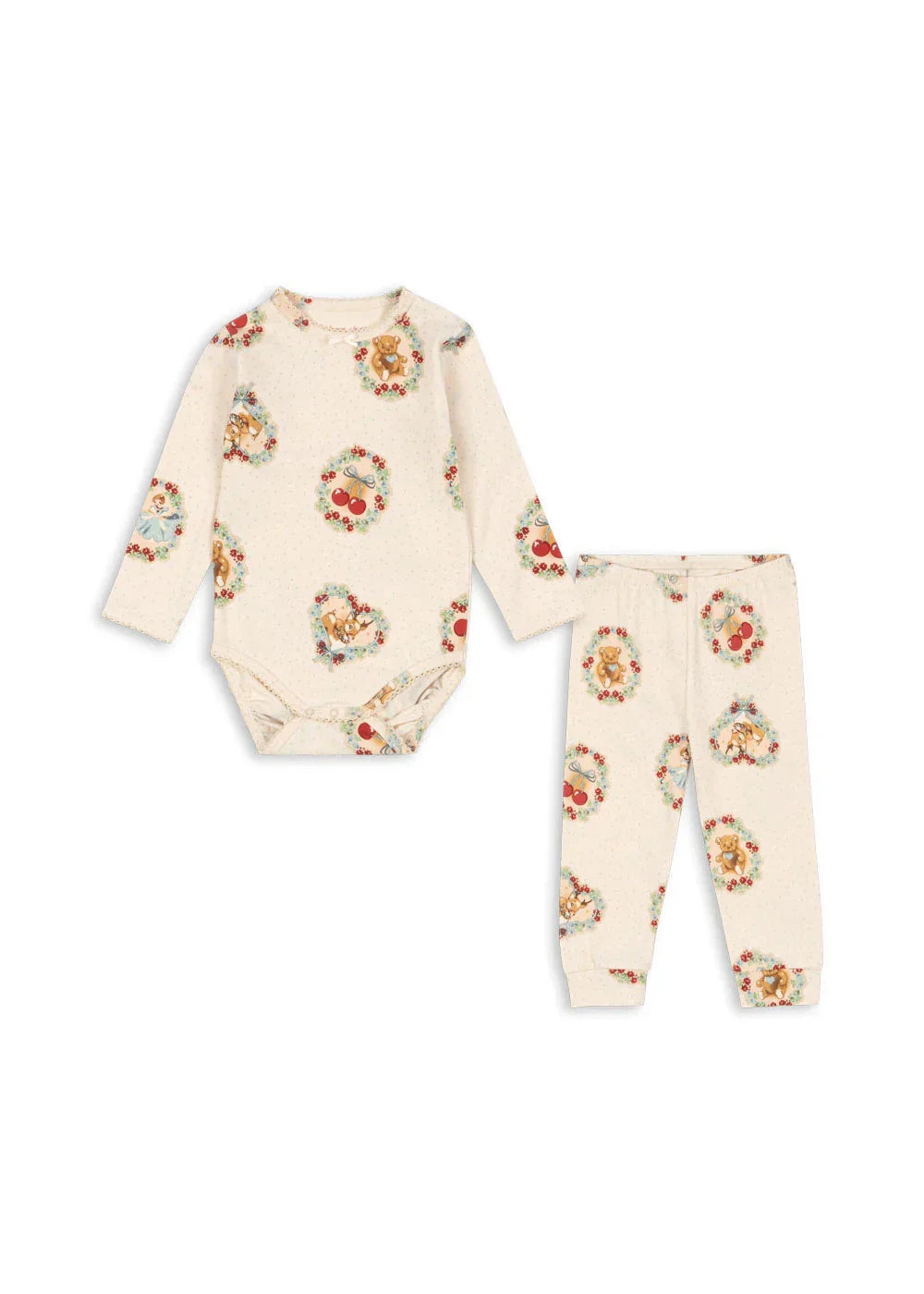 Konges Sløjd - Basic Body/pants Set Gots Ks104215 - Deer Diary Sæt 