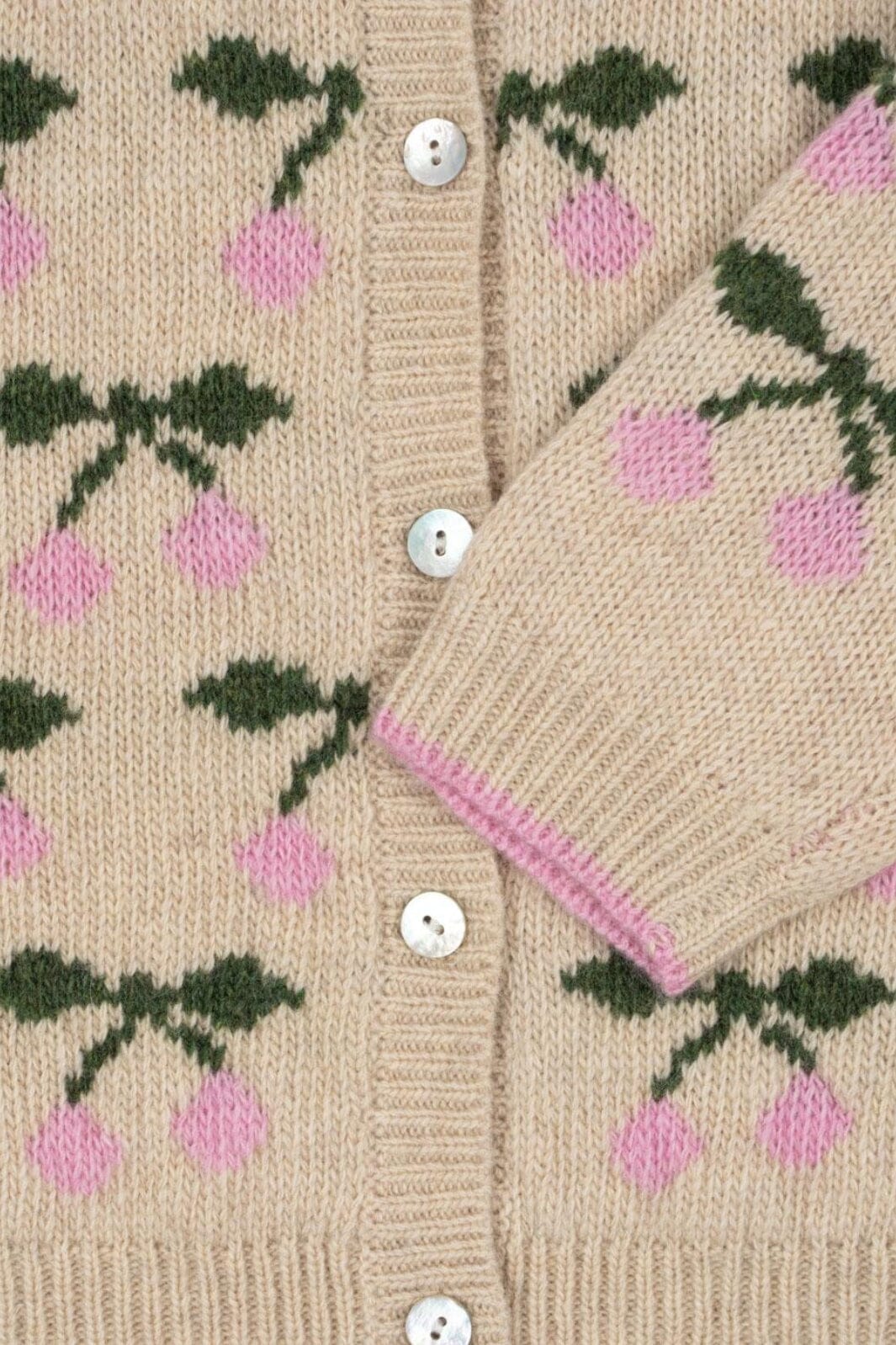 Konges Sløjd - Belou Knit Collar Cardigan Ks103712 - Cherry