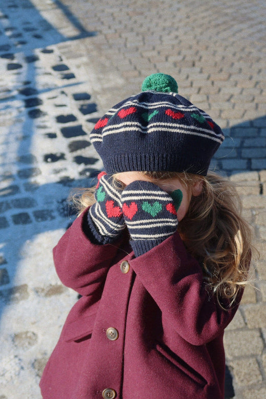 Konges Sløjd - Belou Mittens Ks104228 - Heart Handsker & Vanter 