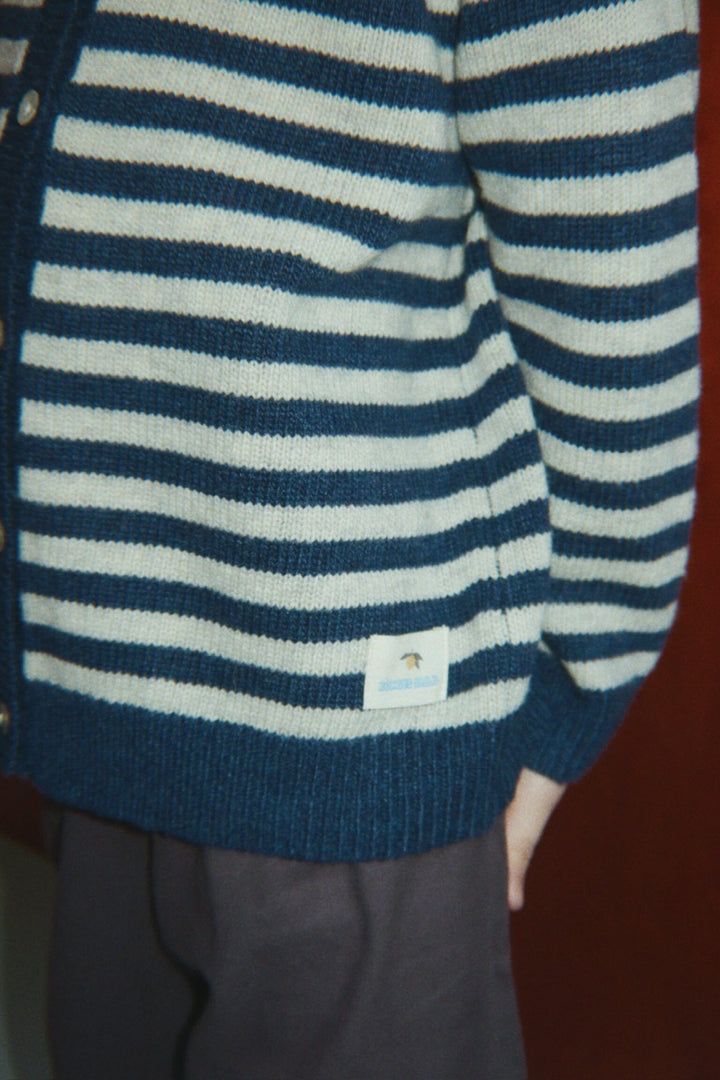 Konges Sløjd - Billi Knit Cardigan Ks106395 - Blue Stripe Cardigans 