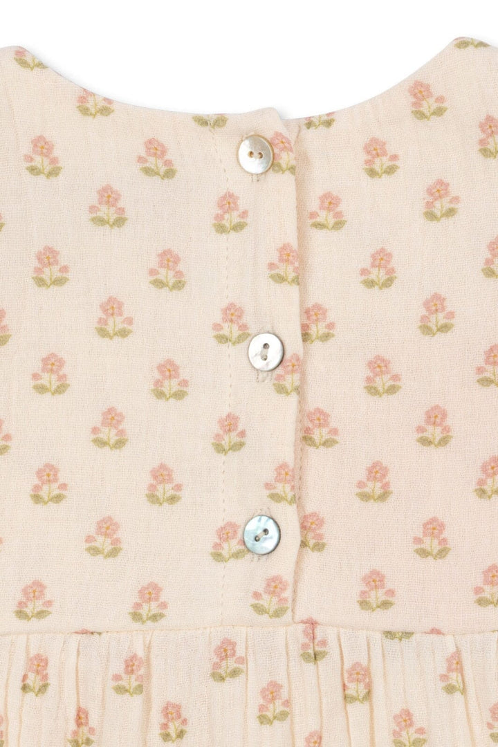 Konges Sløjd - Coco Frill Romper Gots Ks104741 - Carta Rosa