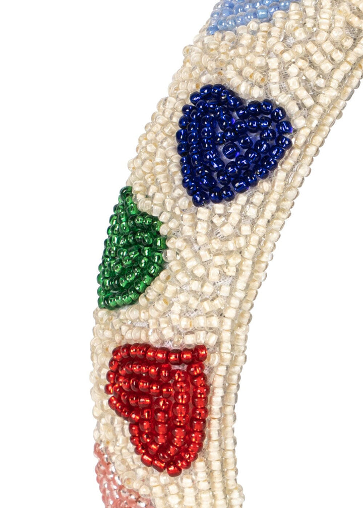 Konges Sløjd - Coeur Beaded Hairbrace Ks105950 - Coeur Coloré