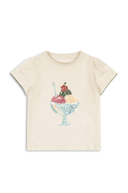 Konges Sløjd - Famo Puff Tee Gots Ks104804 - Buttercream T-shirts 