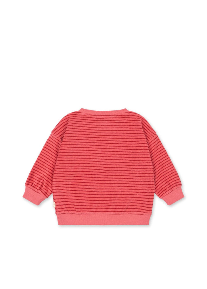 Konges Sløjd - Itty Sweat Shirt Gots Ks106045 - Cardinal Rose Stripe
