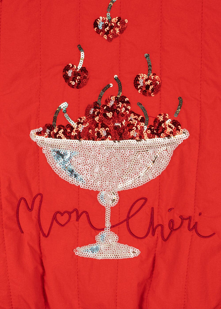 Konges Sløjd - Juno Sequin Bomber Jacket Ks104887 - Fiery Red Jakker 