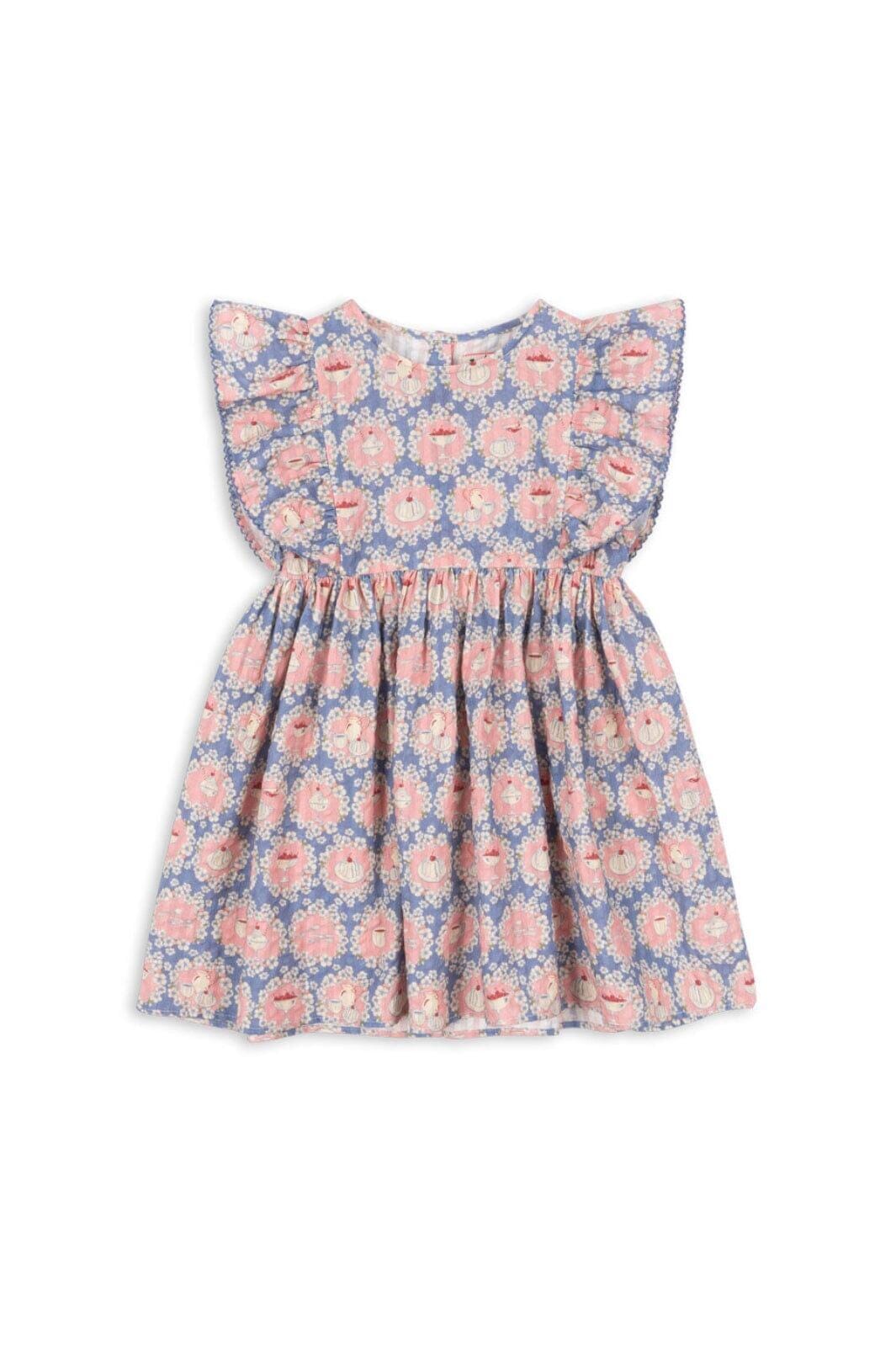 Konges Sløjd - Kim Frill Dress Gots Ks104904 - Snack Time Kjoler 