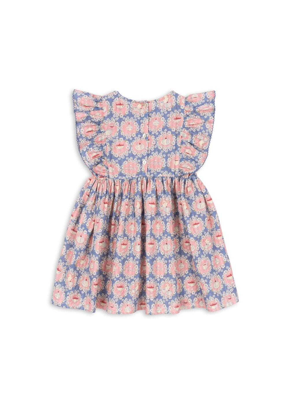 Konges Sløjd - Kim Frill Dress Gots Ks104904 - Snack Time Kjoler 