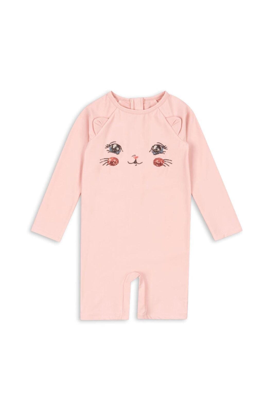 Konges Sløjd - Kitty Onesie Grs Ks104919 - Powder Pink Bodystockings 