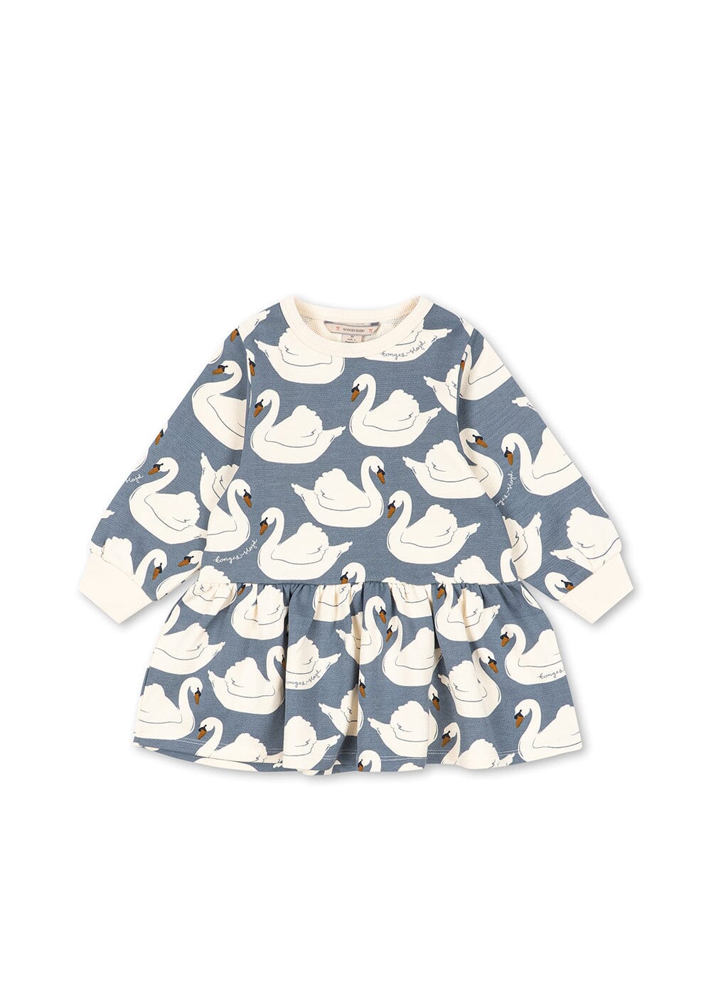 Konges Sløjd - Loupy Print Sweat Dress Gots Ks106114 - Swan