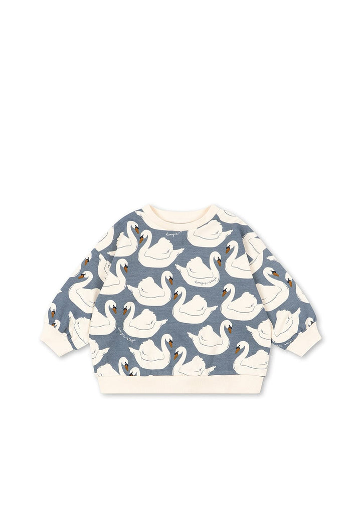 Konges Sløjd - Loupy Print Sweat Shirt Gots Ks106116 - Swan