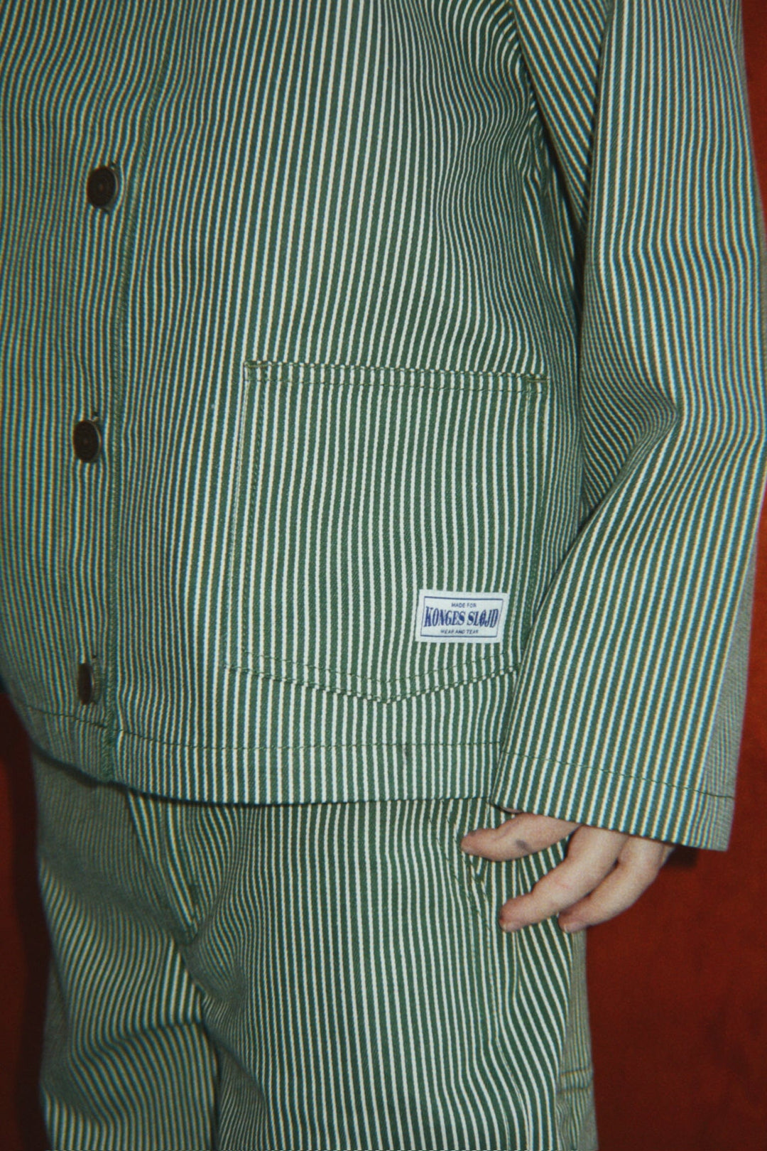 Konges Sløjd - Luc Pants Gots Ks106527 - Milk Verte Stripe Bukser 