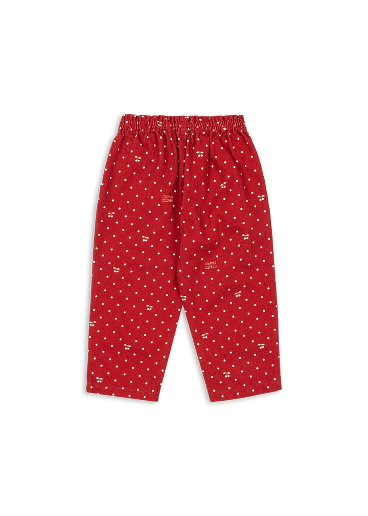 Konges Sløjd - Magot Frill Pants Gots Ks106539 - Cherry Dot Derby