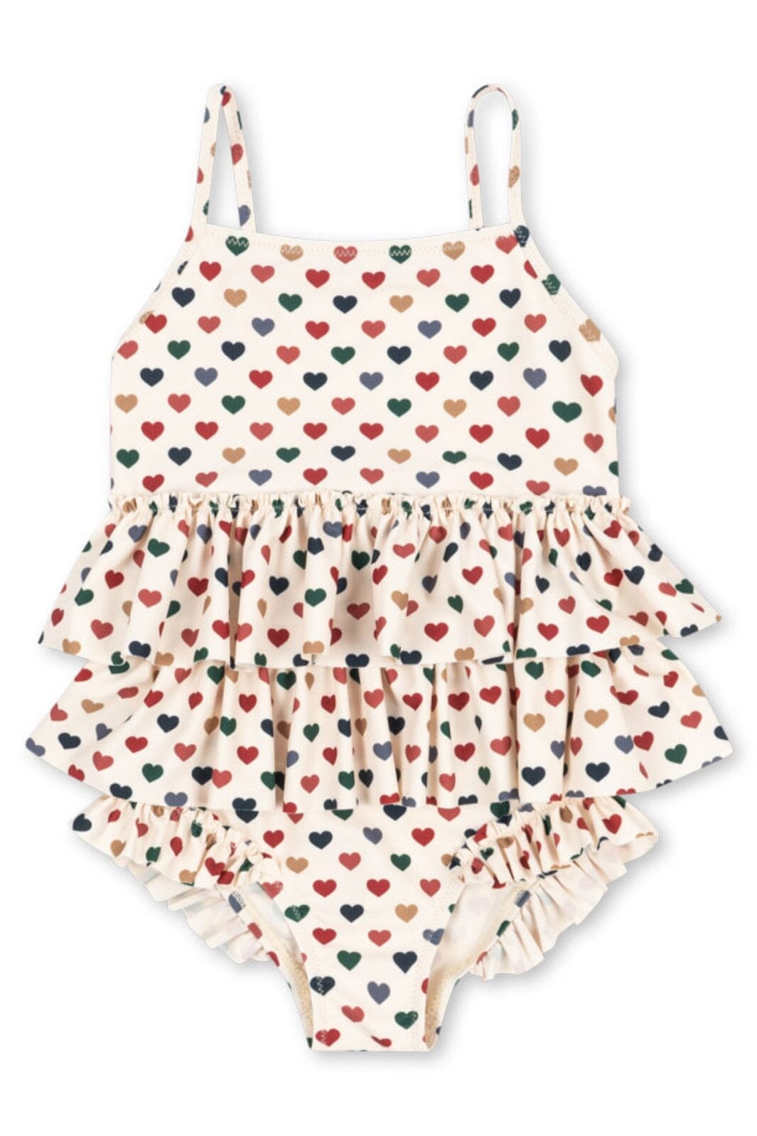 Konges Sløjd - Manuca Frill Swimsuit Grs Ks102513 - Coeur Coloré