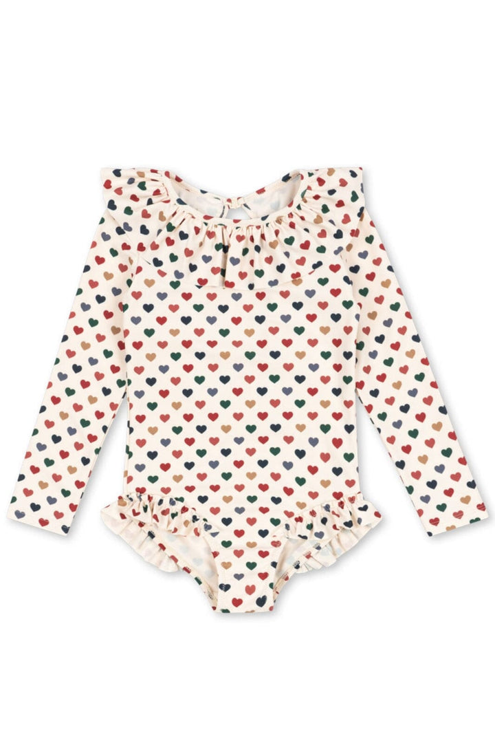Konges Sløjd - Manuca Ls Swimsuit Grs Ks102514 - Coeur Coloré