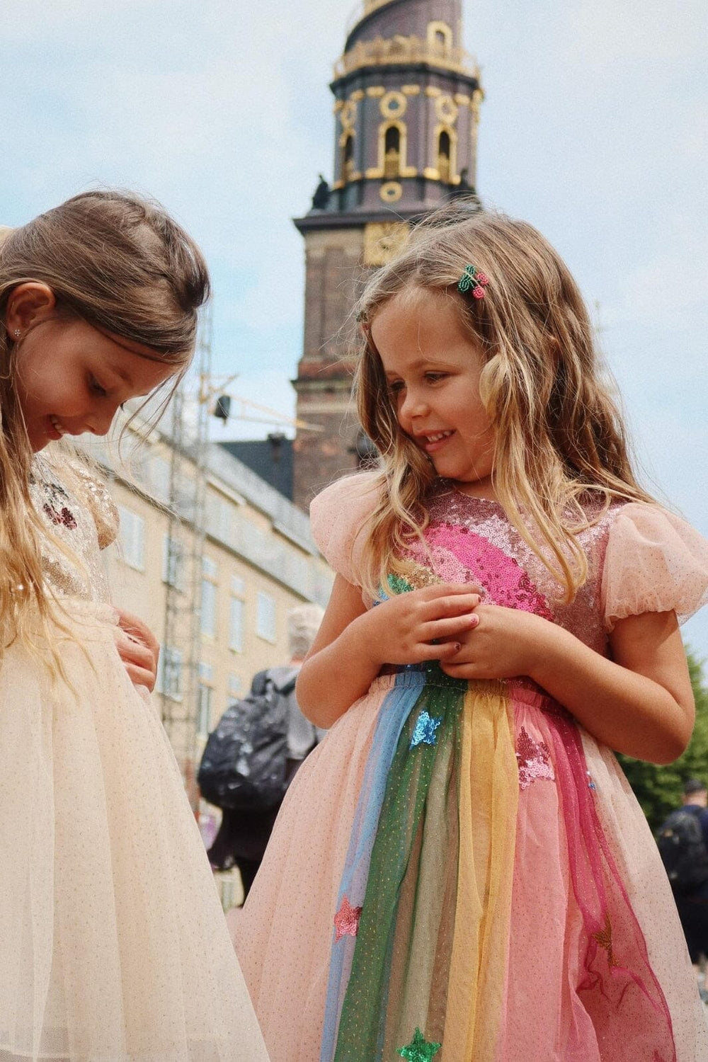 Konges Sløjd - Odette Rainbow Dress Ks103022 - Evening Sand