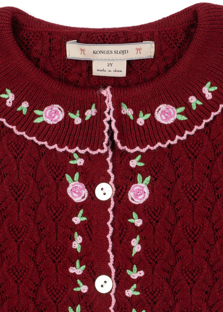 Konges Sløjd - Rosier Cardigan Ks106224 - Pomegranate