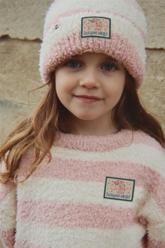 Konges Sløjd - Softy Sweater Ks106239 - Rosy Stripe Strikbluser 
