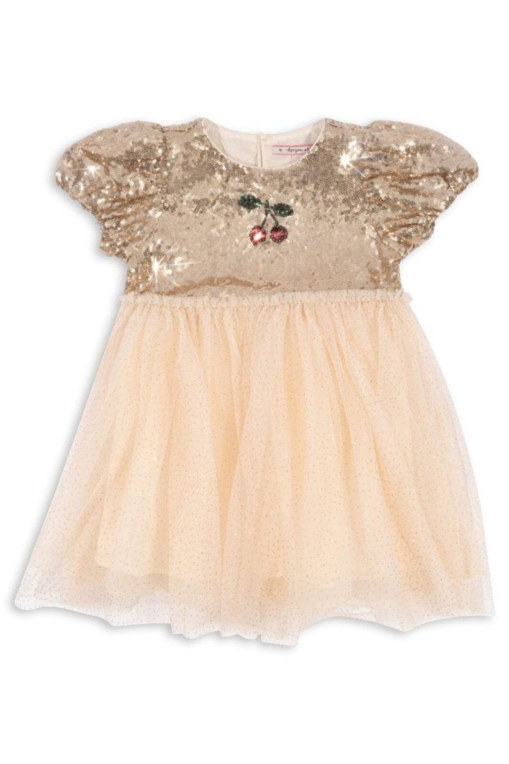 Konges Sløjd - Starla Puff Sleeve Dress Ks103060 - Gold Blush