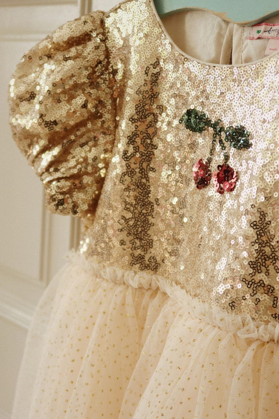 Konges Sløjd - Starla Puff Sleeve Dress Ks103060 - Gold Blush