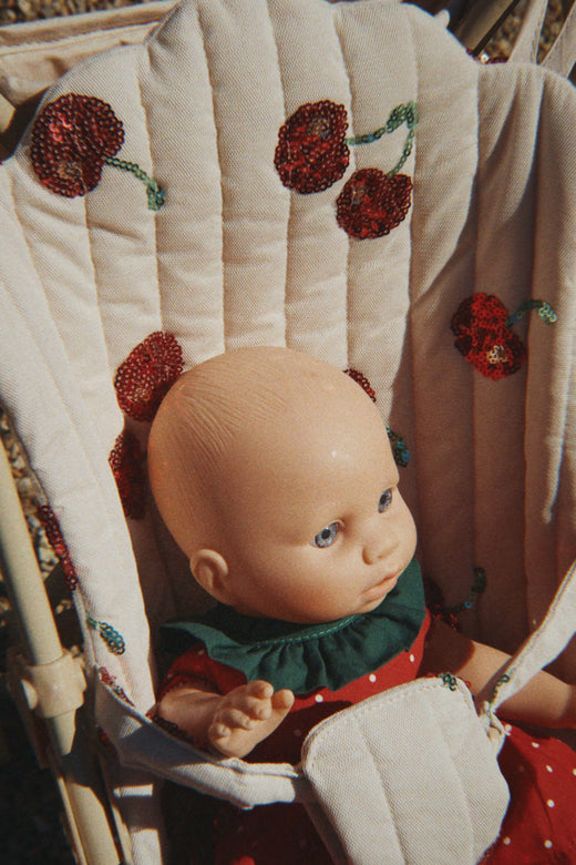 Konges Sløjd - Tulle Doll Stroller Ks105561 - Mon Cheri Sequin Legetøj 