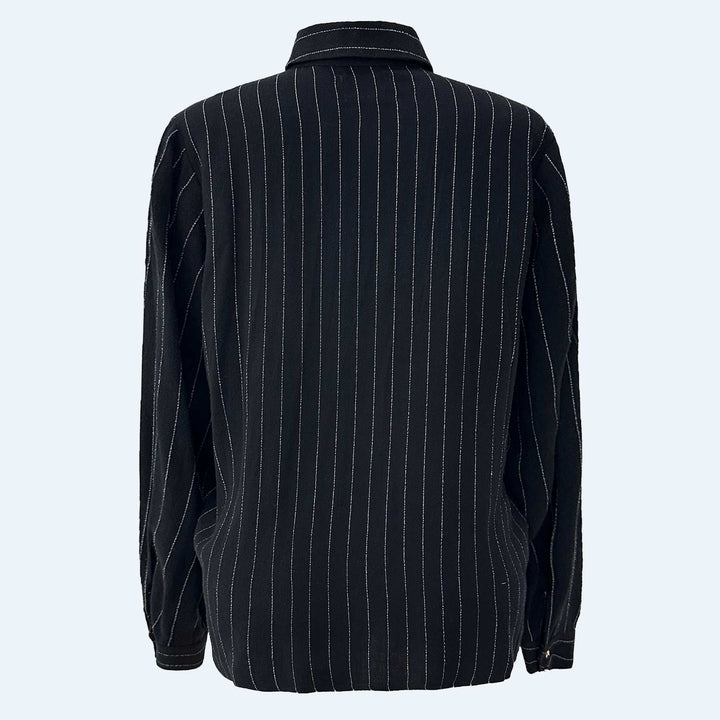 Liberte - Neo Ls Shirt 22255 - Black Pinstripe