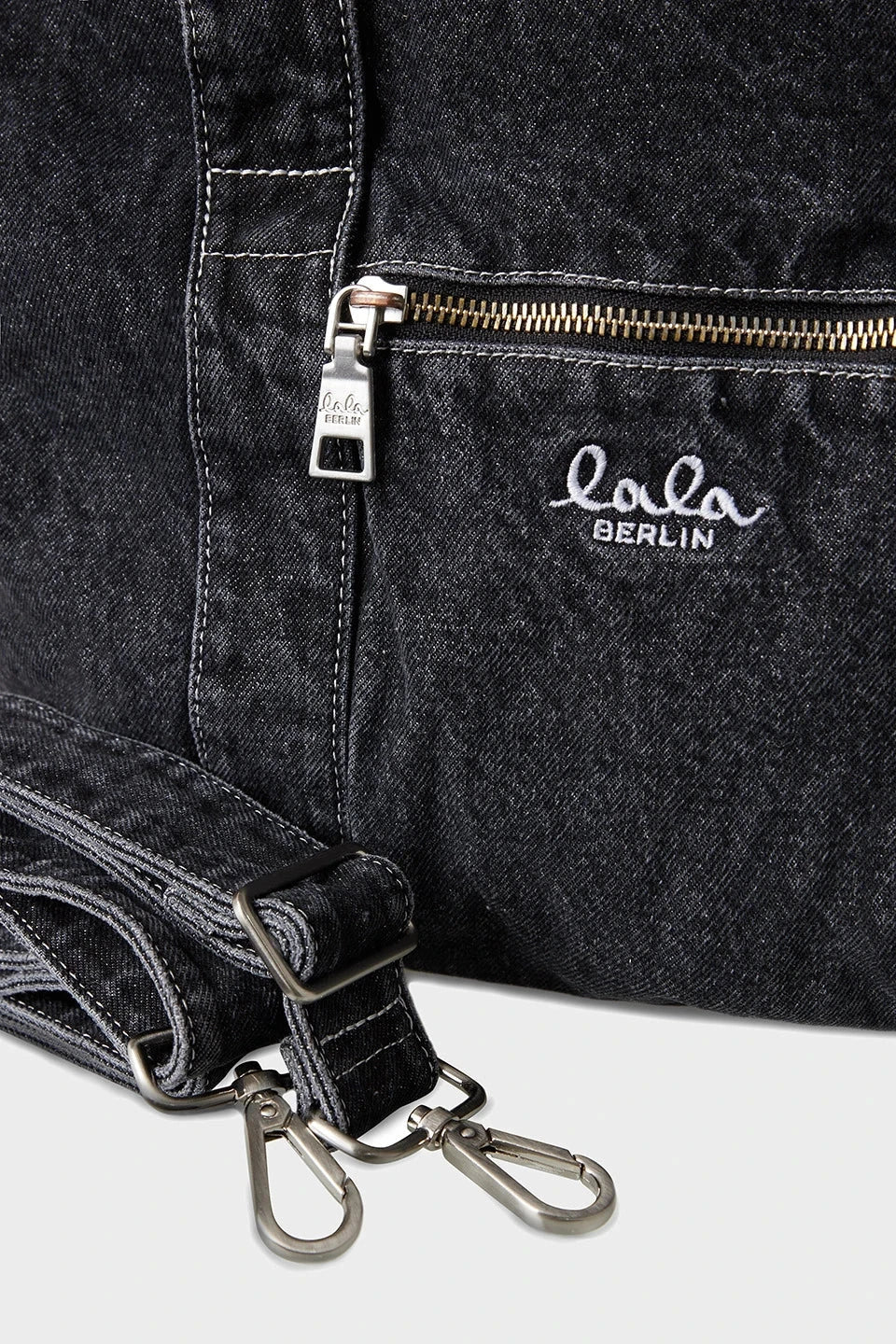 Lala Berlin - Big Bag Muriel 10016928 - Washed Black Tasker 