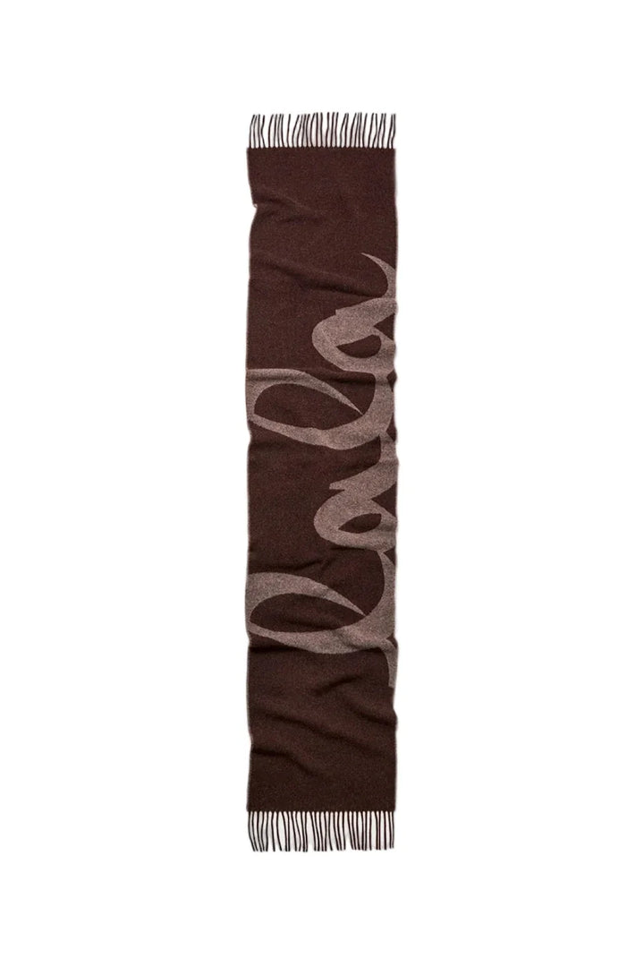 Lala Berlin - Lala Scarf 4 10025733 - Brown Halstørklæder 