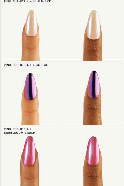 Le Mini Macaron - Stardust Liquid Nail Powder - Pink Euphoria Neglelak 