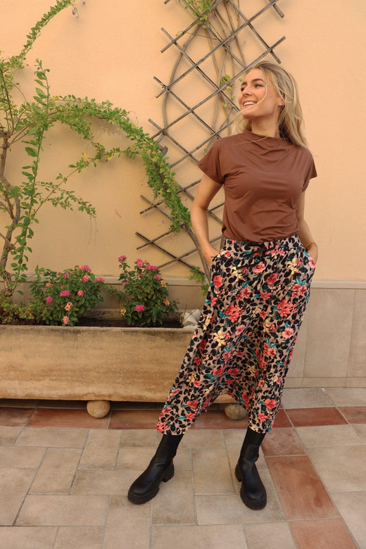 Liberte - Alma-Loose-Skirt 9582 - Leo Floral